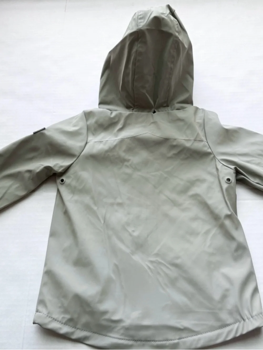 Hunter New Boys Water Resistant Long Hooded Rain Jacket in Green size 8Y NWT